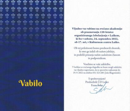 Slavnostna akademija Čebelarskega društva Laško